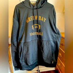 Green Bay packers football hoodie black size 2xl